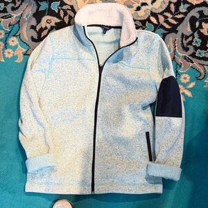 Nautica Light Blue Fleece Jacket for women